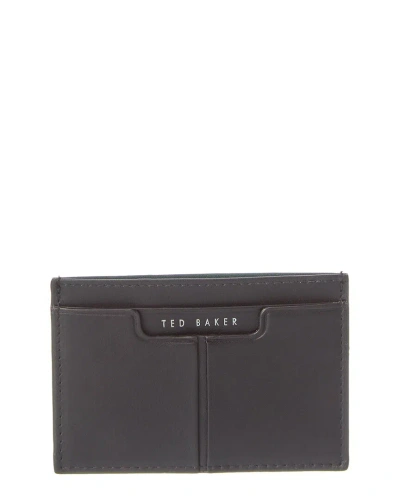 Ted Baker Samise Leather Card Holder In Black