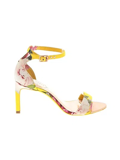 Pre-owned Ted Baker Sandals In Yellow