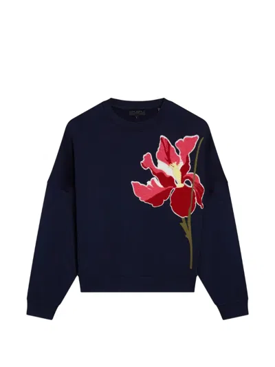 Ted Baker Sanderr Graphic-appliqué Sweater In Animal Print