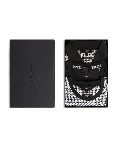 Ted Baker Sangs Geometric Jersey Top Gift Set, 3 Pack In Black
