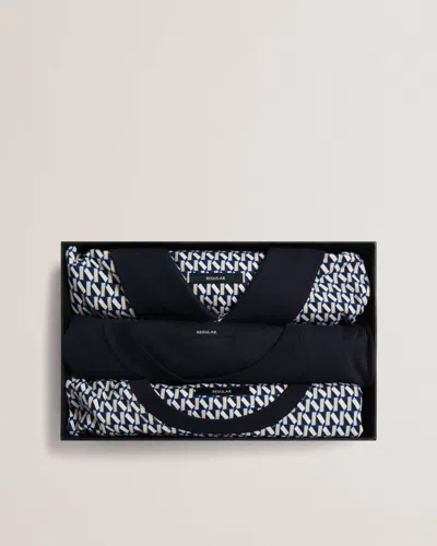 Ted Baker Sangs Mens 3-pack T-shirts In Blue