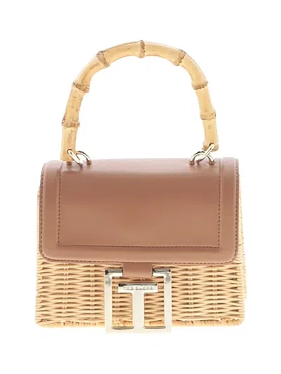 Pre-owned Ted Baker Satchel In Tan