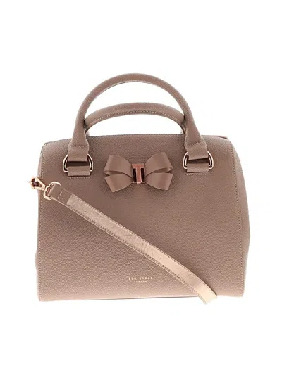 Pre-owned Ted Baker Satchel In Tan