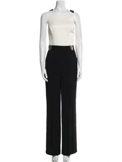 Pre-owned Ted Baker Scoop Neck Jumpsuit In Black