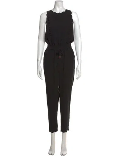 Pre-owned Ted Baker Scoop Neck Jumpsuit In Black