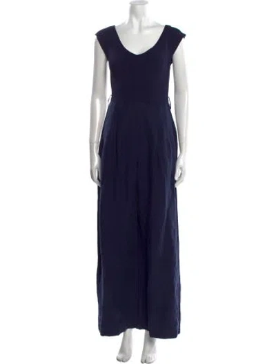 Pre-owned Ted Baker Scoop Neck Jumpsuit In Blue