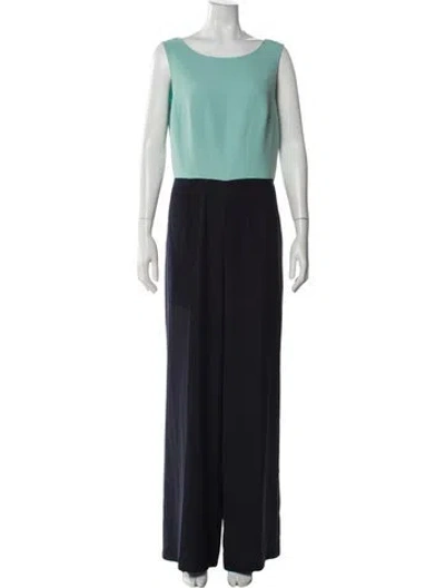Pre-owned Ted Baker Scoop Neck Jumpsuit In Blue