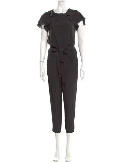 Pre-owned Ted Baker Scoop Neck Jumpsuit In Gray