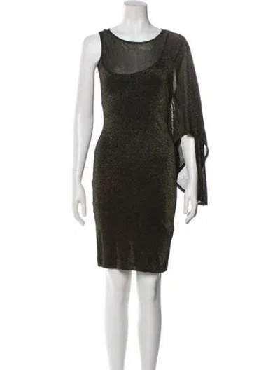Pre-owned Ted Baker Scoop Neck Knee-length Dress In Multi
