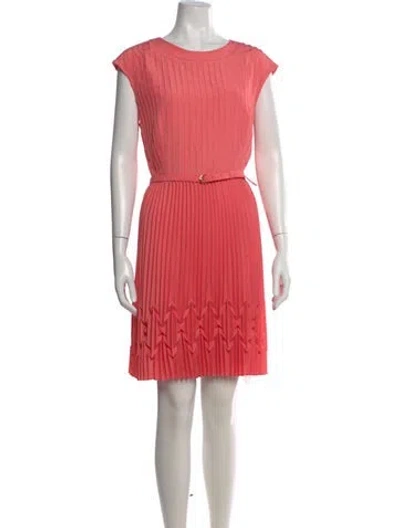 Pre-owned Ted Baker Scoop Neck Mini Dress In Pink
