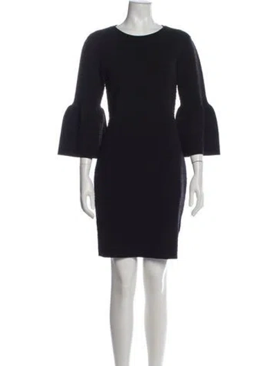 Pre-owned Ted Baker Scoop Neck Mini Dress W/ Tags In Blue
