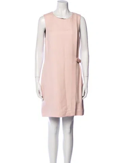 Pre-owned Ted Baker Scoop Neck Mini Dress W/ Tags In Pink