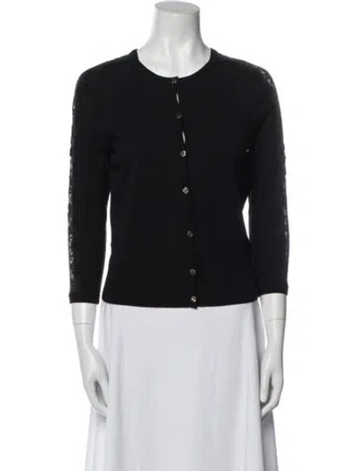 Pre-owned Ted Baker Scoop Neck Sweater In Black
