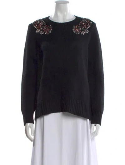 Pre-owned Ted Baker Scoop Neck Sweater In Blue
