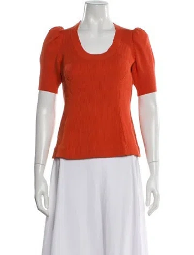Pre-owned Ted Baker Scoop Neck Sweater In Orange