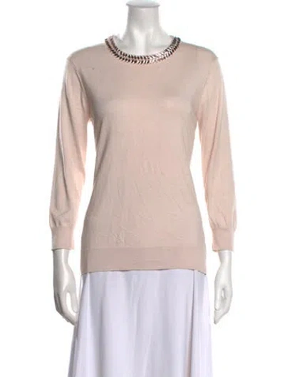 Pre-owned Ted Baker Scoop Neck Sweater In Pink