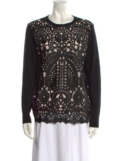 Pre-owned Ted Baker Scoop Neck Sweater W/ Tags In Black