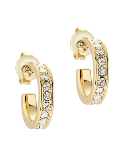 Ted Baker Seenita Plain Crystal Hoop Earrings In Gold