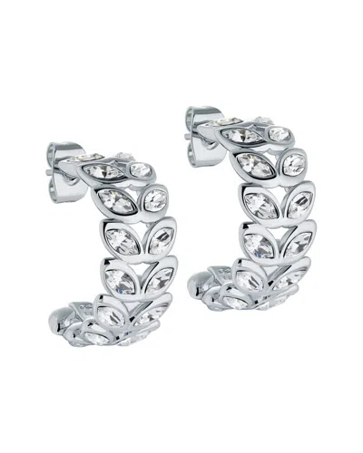 Ted Baker Senelda Serpentine Crystal Hoop Earrings In Metallic