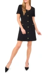 Ted Baker Sequin Plaid Minidress In Black