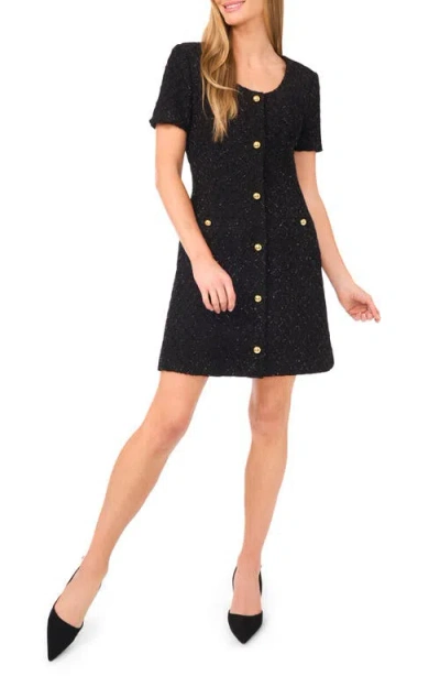 Ted Baker Sequin Plaid Minidress In Black