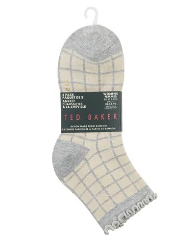 Ted Baker Set Of 3 Anklet Sock