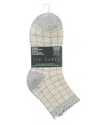 Ted Baker Set Of 3 Anklet Sock In Gray