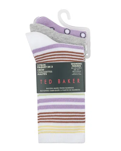 Ted Baker Set Of 3 Crew Sock