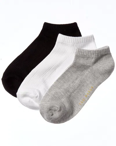 Ted Baker Set Of 3 Low Cut Sock In Multi