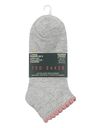 Ted Baker Set Of 3 Low Cut Sock