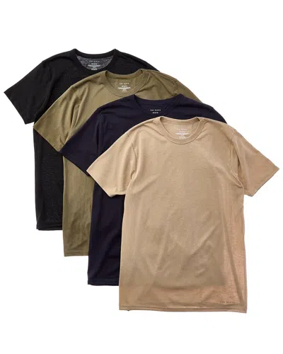 Ted Baker Set Of 4 Crewneck T-shirt In Animal Print