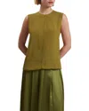 Ted Baker Shamra Silk Blend Tank Top In Mid Green