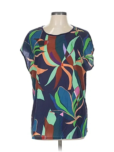 Ted Baker Short Sleeve Blouse In Blue