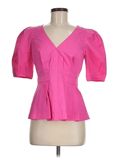 Pre-owned Ted Baker Short Sleeve Blouse In Pink