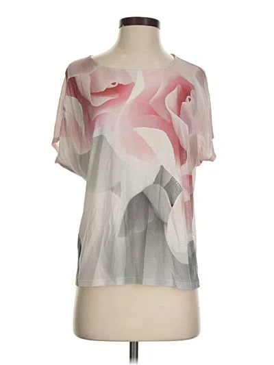 Pre-owned Ted Baker Short Sleeve Blouse In Pink