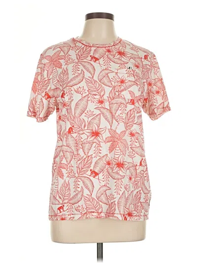 Pre-owned Ted Baker Short Sleeve Blouse In Red