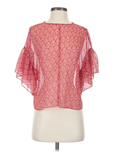 Ted Baker Short Sleeve Blouse In White