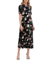 Ted Baker Short Sleeve Jersey Maxi Dress In Black