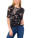 Ted Baker Short Sleeve Mesh Crewneck Top