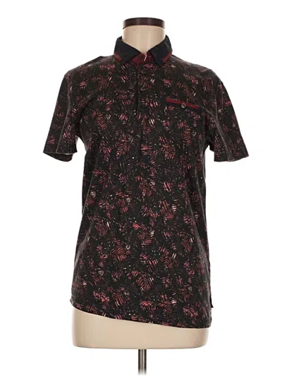 Pre-owned Ted Baker Short Sleeve Polo Shirt In Black