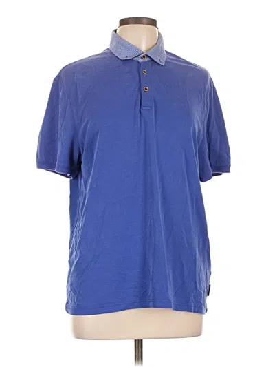 Pre-owned Ted Baker Short Sleeve Polo Shirt In Blue