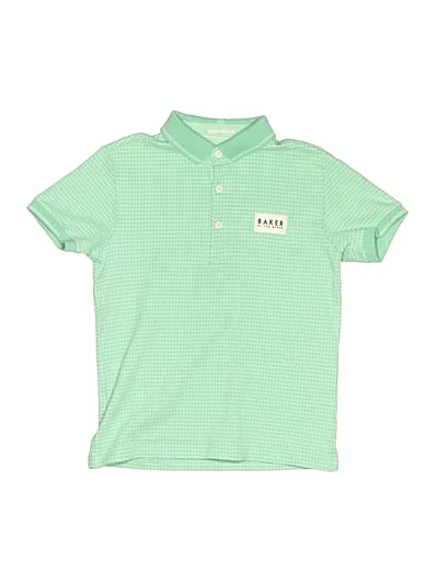 Pre-owned Ted Baker Kids' Short Sleeve Polo Shirt In Green