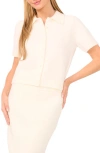 Ted Baker Short Sleeve Polo Sweater In White