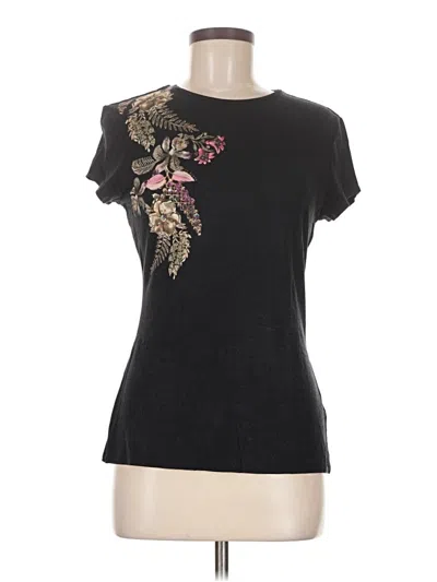 Pre-owned Ted Baker Short Sleeve T-shirt In Black