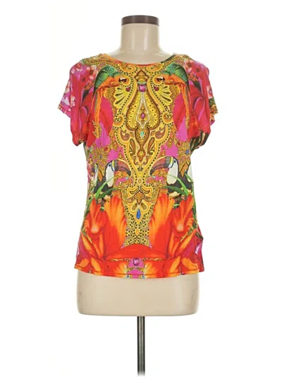 Pre-owned Ted Baker Short Sleeve T-shirt In Gold