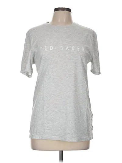Pre-owned Ted Baker Short Sleeve T-shirt In Silver