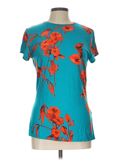 Pre-owned Ted Baker Short Sleeve T-shirt In Teal