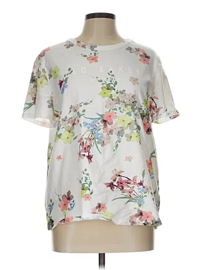 Pre-owned Ted Baker Short Sleeve T-shirt In White