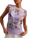 TED BAKER SHRAYHA WOVEN FRONT TOP
