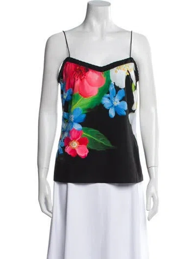 Pre-owned Ted Baker Silk Floral Print Set In Blue